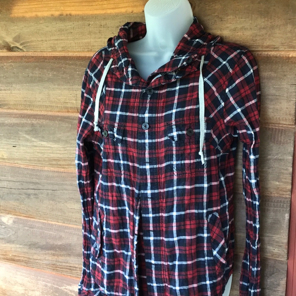 ALLSAINTS SPITALFIELDS Button up hooded shirt